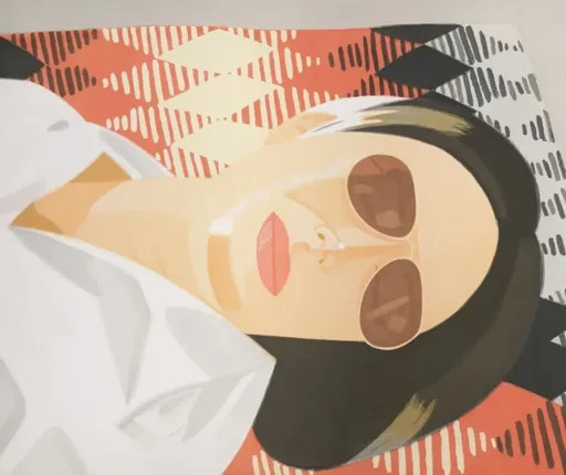 Alex KATZ - Estampe-Multiple - Reclining Figure / Indian Blanket