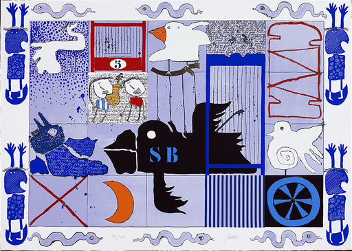Christian SILVAIN - Print-Multiple - L'oiseau noir