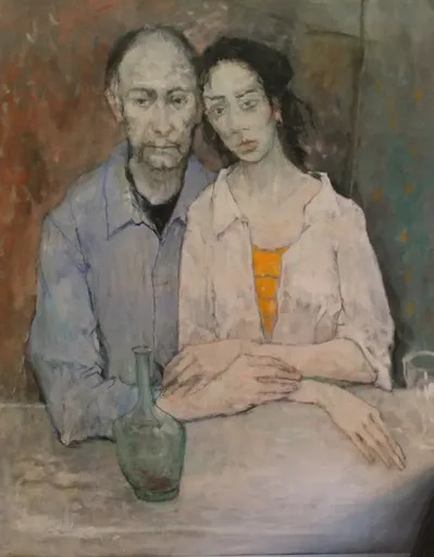 Jean JANSEM - Painting - Couple attablé