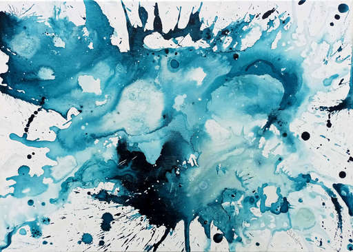 Saverio FILIOLI - Gemälde - Impact blue