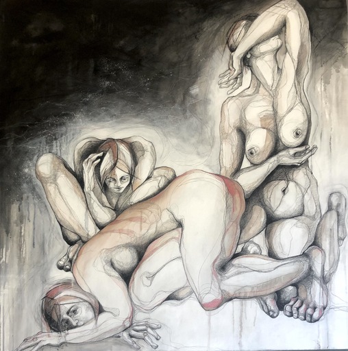 Ale FEIJO - Gemälde - Las sufrientes 2