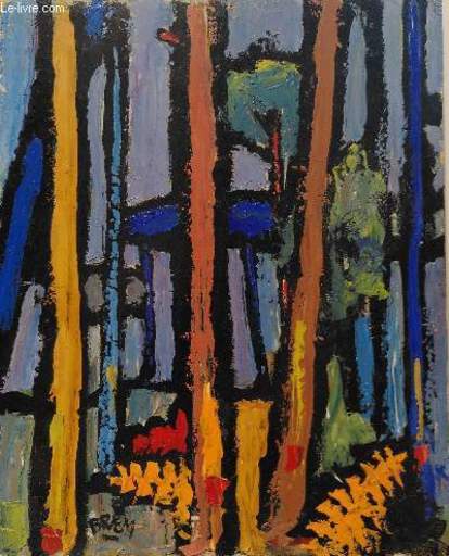 Georges BRAEM - Painting - Sans titre - Composition abstraite
