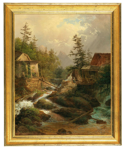 Josef FEID - Pintura - Gebirksmühle