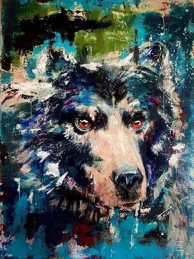 NINU ART - Pintura - Bearwolf