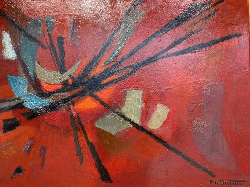 Pierre DE BERROETA - Painting - Composition 1963