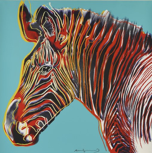 Andy WARHOL - Stampa-Multiplo - Grevy's Zebra