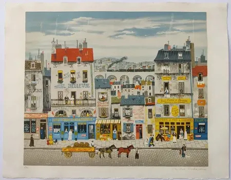 Hotel Bellevue by | Michel DELACROIX | buy art online | artprice