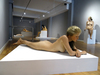 John DE ANDREA - Skulptur Volumen - Amber reclining