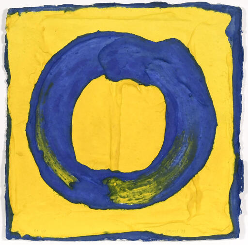 Bram BOGART - Grabado - Untitled (Yellow – blue)