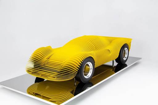Antoine DUFILHO - Sculpture-Volume - Ferrari 330 P4 jaune