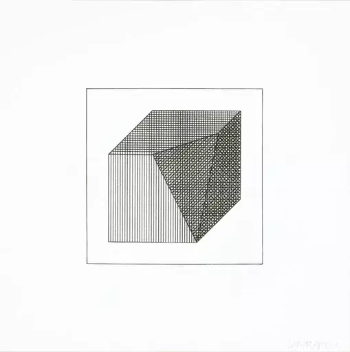 Sol LEWITT - Grabado - Twelve Forms Derived From a Cube 14