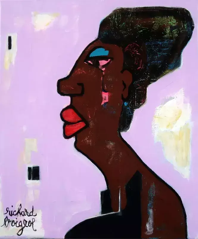 Richard BOIGEOL - 绘画 - NINA SIMONE HOMMAGE