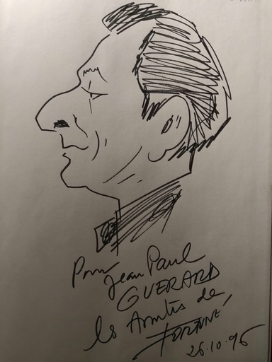 Jacques FORTUNÉ - Dibujo Acuarela - Portrait