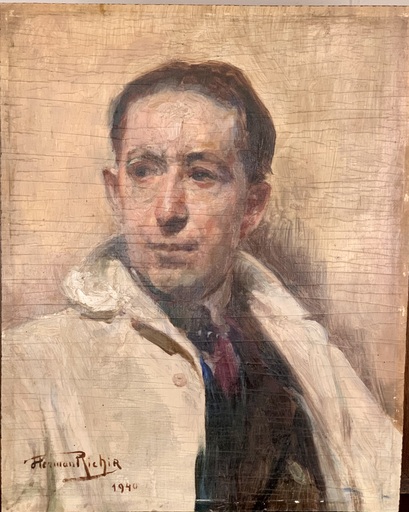 Herman Jean Joseph RICHIR - Pintura - “Le Portrait du peintre José Storie”