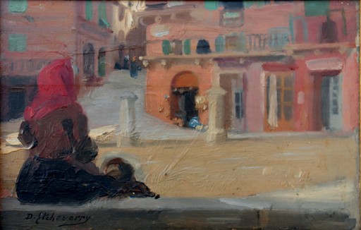 Denis ETCHEVERRY - Painting - "RUE EN ESPAGNE"