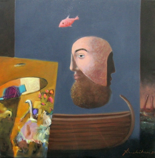 Halim KARABIBENE - Peinture - Ulysses alone 