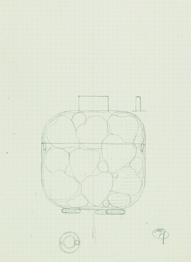 Josef HOFFMANN - Dibujo Acuarela - Design 22