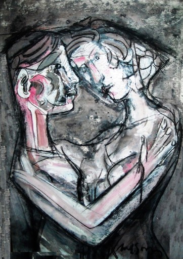 Nelson DOMINGUEZ - Gemälde - Los Enamorados (Lovers)