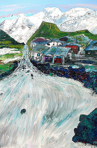 Bernard PINEAU - Gemälde - H026M25 Souvenirs d'Himalaya