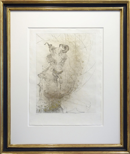 萨尔瓦多·达利 - 版画 - Tête de veau - calf's head - Kalbskopf