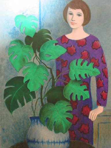 Angelina LAVERNIA - Print-Multiple - La plante verte,1986.