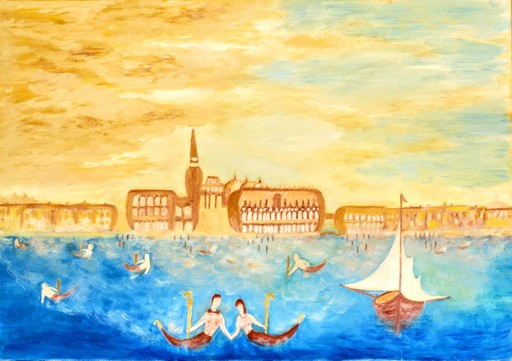 Letizia ZOMBORY - Peinture - Favola a Venezia