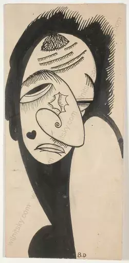 Boris DEUTSCH - Dessin-Aquarelle - "Clown", drawing, ca. 1925