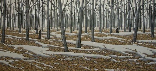 Guglielmo MARCHISIO - Painting - Ultima neve