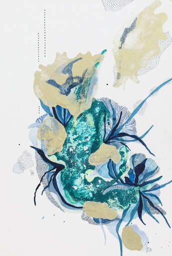 Alison BIGNON - Zeichnung Aquarell - A l'ombre des branches