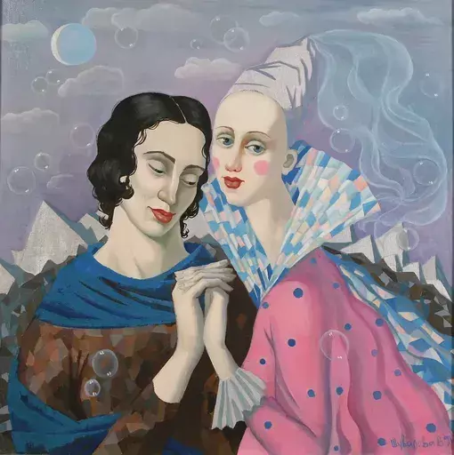 Valery SHUVALOVA - Painting - Lovers