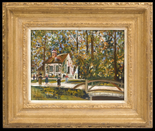 Maurice UTRILLO - Gemälde - Versailles - Parc du Petit Trianon - Le Boudoir