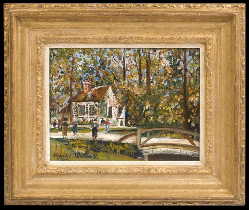 Maurice UTRILLO - Painting - Versailles - Parc du Petit Trianon - Le Boudoir
