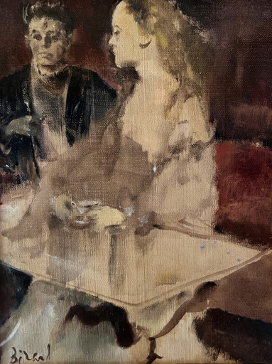 Christian Jacques BERARD - Painting - Au salon, la conversation