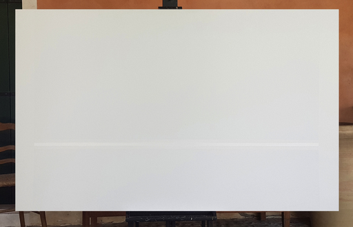 Gianfranco ZAPPETTINI - Pintura - Luce bianca su una linea orizzontale 