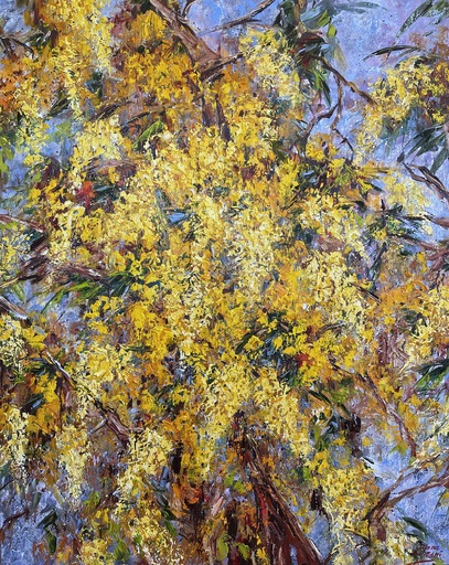 Diana MALIVANI - Painting - March. Mimosa