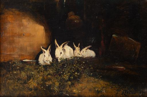 Ferruccio RONTINI - Pittura - Conigli