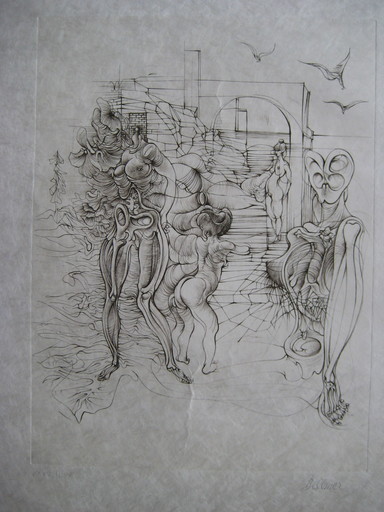 ハンス・ベルメール - 版画 - GRAVURE 1972 SIGNÉE AU CRAYON NUM/LXX HANDSIGNED ETCHING SEX