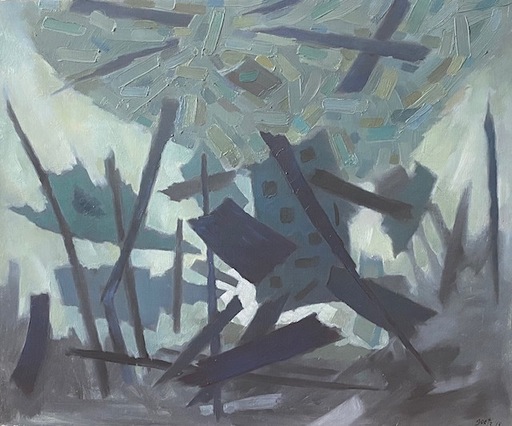 Henri GOETZ - Painting - Composition, 1964