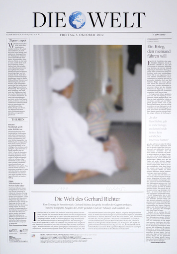 Gerhard RICHTER - Stampa-Multiplo - Die Welt (The World Newspaper)