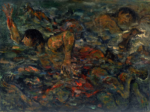 Alberto CHIANCONE - Gemälde - Le nuotatrici