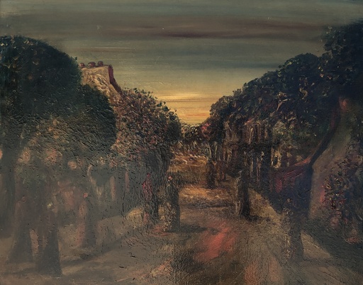 Sylvain VIGNY - Gemälde - Rue de village