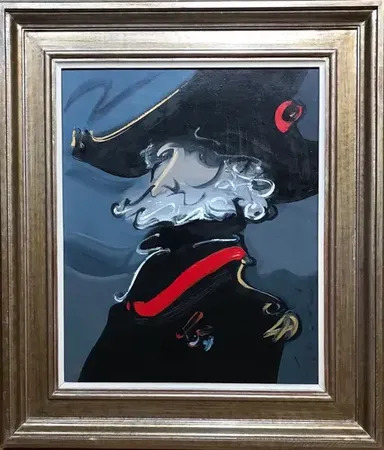 WISH】ファン・ガルセス Juan Garces Espinosa 油彩 6号 1980年作 帽子