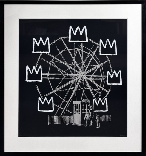 BANKSY - Stampa-Multiplo - Banksquiat (Black)