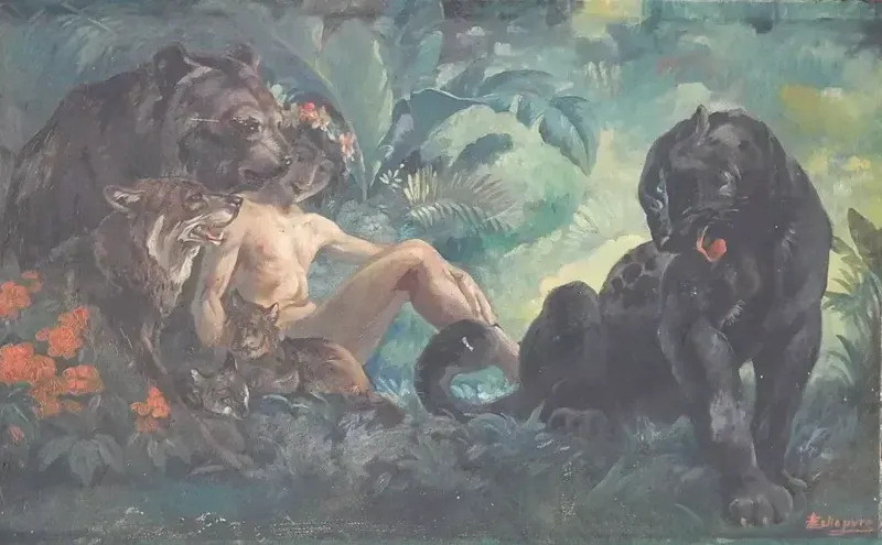 Le Livre De La Jungle By Eugene Lelievre Buy Art Online Artprice