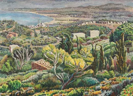 Trude SCHMIDL-WAEHNER - Painting - Haifa