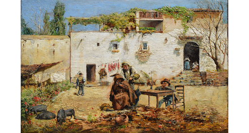 Antonio María FABRES Y COSTA - 绘画 - In trattoria