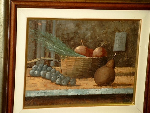 J.P. BORELLI - Peinture - Früchte-Stilleben