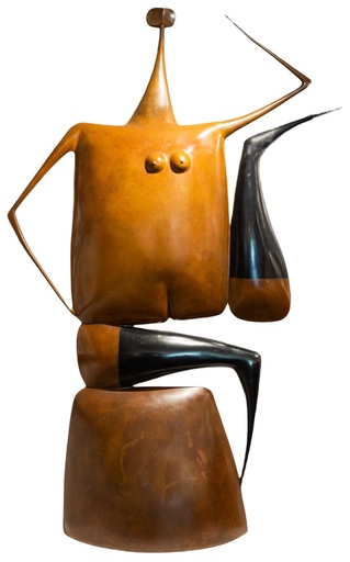 Philippe HIQUILY - Sculpture-Volume - GRANDE MIMI PATTE EN L'AIR