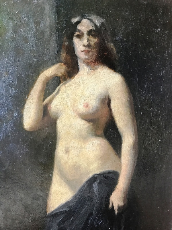 Théophile Alexandre STEINLEN - 绘画 - Nude Lady