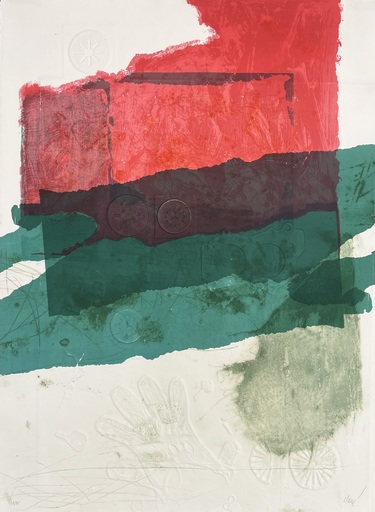 Antoni CLAVÉ - Stampa-Multiplo - En vert et rouge